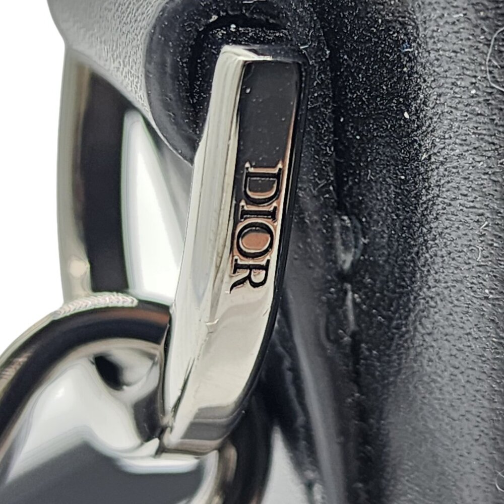 Dior Oblique Jacquard Messenger Crossbody Leather Lock Bag | Black | NEW - Picture 7 of 14